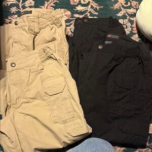 5.11 Tactical Women's Straight Leg Pants - Black and Tan